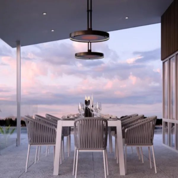 Load image into Gallery viewer, Bromic Eclipse Smart-Heat Pendant 2900W Patio Heater - 28&quot;
