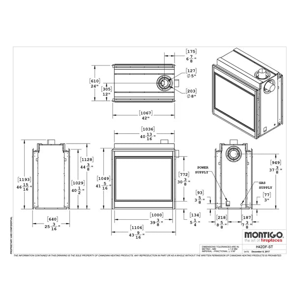 Load image into Gallery viewer, Montigo Divine H42FSD See Through Direct Vent Gas Fireplace
