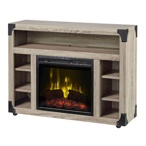 Dimplex Chelsea TV Stand Electric Fireplace, Distressed Oak