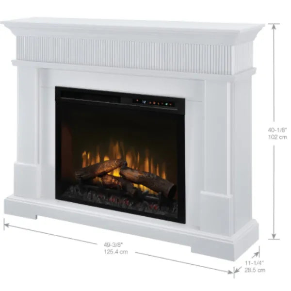 Load image into Gallery viewer, Dimplex Jean Mantel Electric Fireplace with Logs
