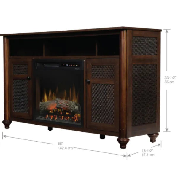 Load image into Gallery viewer, Dimplex Xavier Media Console Electric Fireplace With Logs
