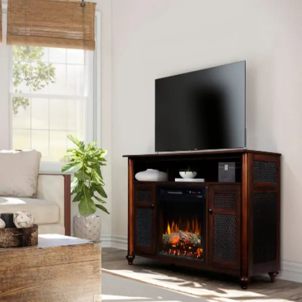 Load image into Gallery viewer, Dimplex Xavier Media Console Electric Fireplace With Logs
