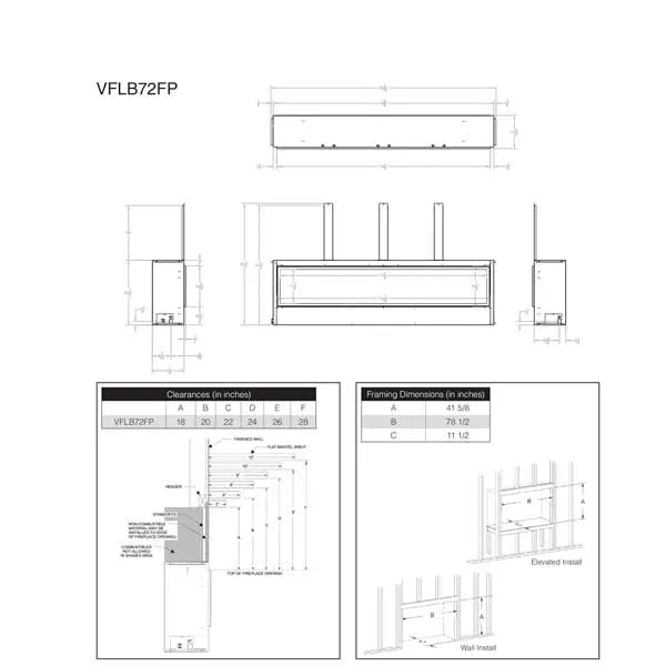 Load image into Gallery viewer, Empire Boulevard Ventless Linear Gas Fireplace 72&quot;
