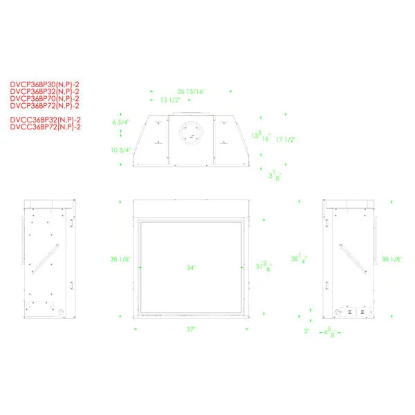 Load image into Gallery viewer, Empire Premium Tahoe Contemporary Direct Vent Fireplace 36&quot;
