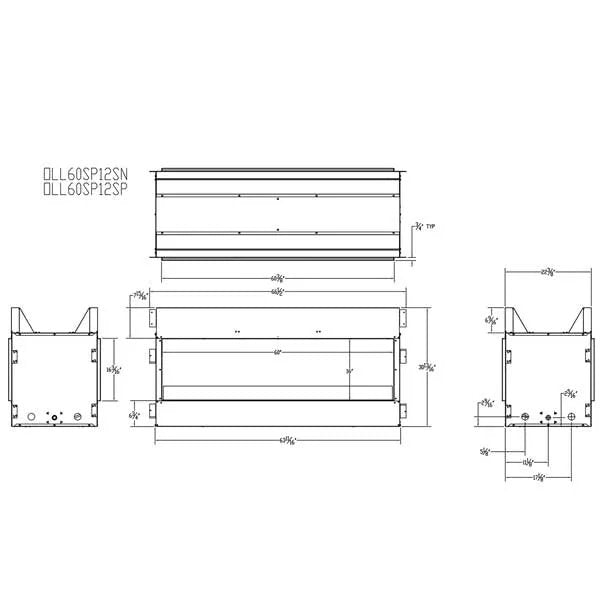 Load image into Gallery viewer, Empire Carol Rose Linear See-Through Fireplace - 60&quot;
