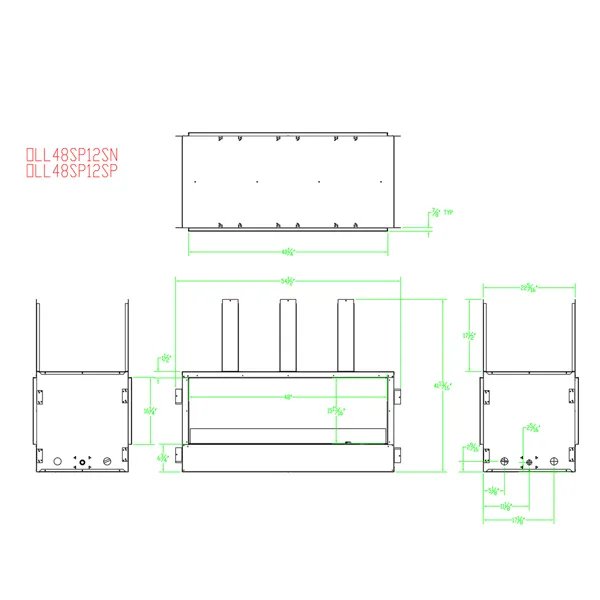 Load image into Gallery viewer, Empire Carol Rose Linear See-Through Fireplace - 48&quot;
