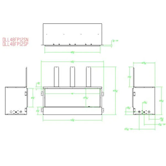 Empire Carol Rose Outdoor Linear Gas Fireplace - 48