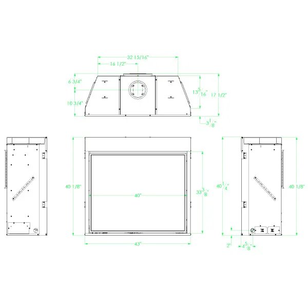 Load image into Gallery viewer, Empire Premium Tahoe Contemporary Direct Vent Fireplace 42&quot;
