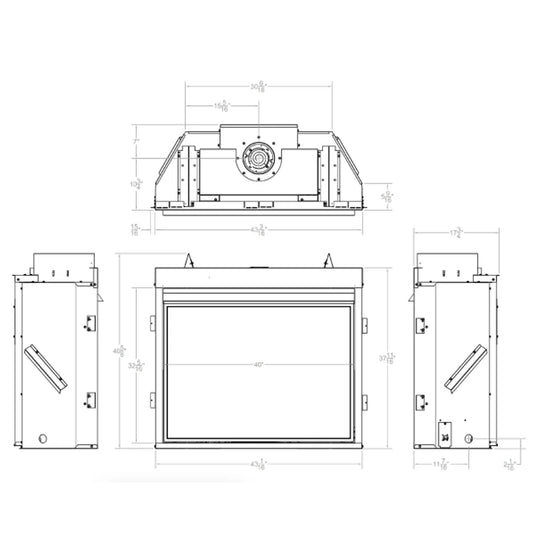 Empire Premium Tahoe Traditional Direct Vent Fireplace - 42"