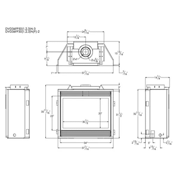 Load image into Gallery viewer, Empire Deluxe Tahoe Direct Vent Gas Fireplace - 36&quot;
