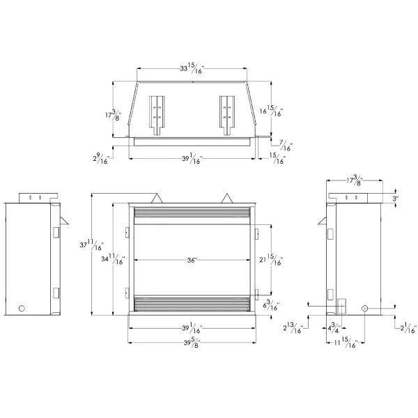 Load image into Gallery viewer, Empire Vail See-Through Ventless Gas Fireplace
