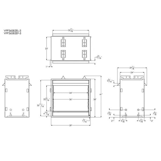 Empire Breckenridge See-Through Firebox - 36"