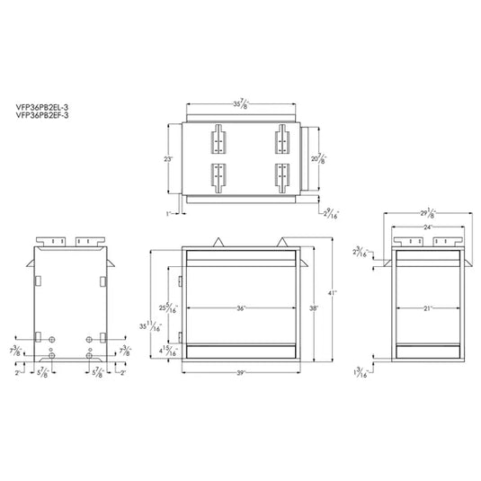 Empire Breckenridge Ventless Peninsula Firebox