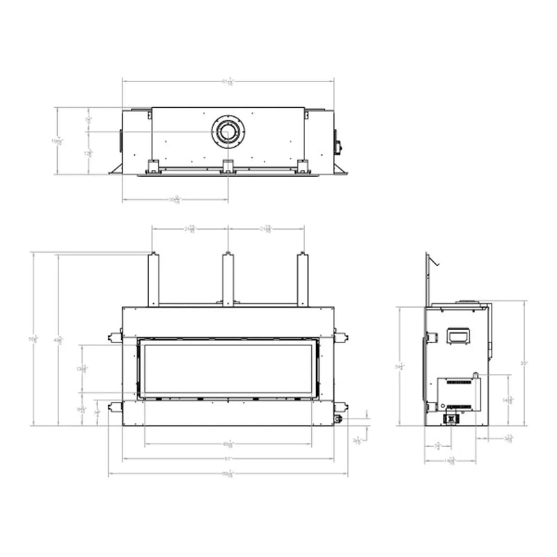 Load image into Gallery viewer, Boulevard See Through Direct Vent Fireplace - 48&quot;
