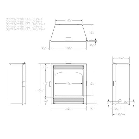 Empire Vail Ventless Gas Fireplace - 24