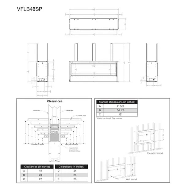 Load image into Gallery viewer, Empire Boulevard Ventless See-Through Gas Fireplace - 48&quot;
