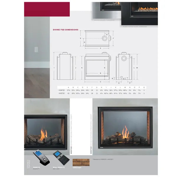 Load image into Gallery viewer, Montigo Divine H38FSD See Through Direct Vent Gas Fireplace
