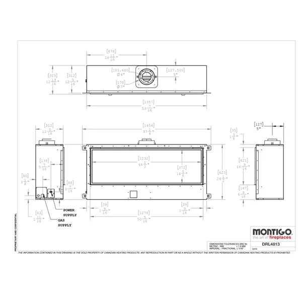 Load image into Gallery viewer, Montigo Delray Direct Vent Gas Fireplace - 48&quot;
