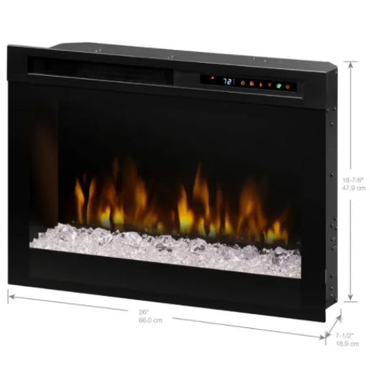 Dimplex Nova 26" Plug-In Electric Firebox - With Acrylic Ember Bed
