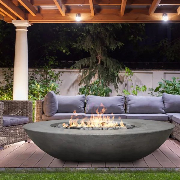 Prism Ovale Gas Fire Bowl