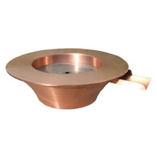 30"x12" Copper Fire & Water Bowl w/Electronic Ignition - NG