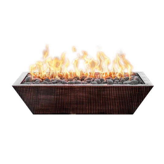 Maya Linear Copper Fire Bowl