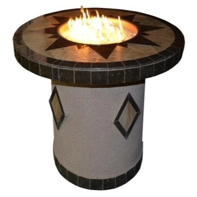 OPT-5545 Round Dining Gas Fire Table - 48