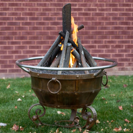 Round Mill Natural Gas Fire Pit - 36