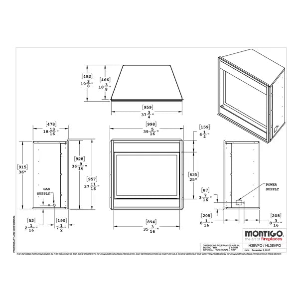 Load image into Gallery viewer, Montigo Divine HL38VFO Ventless Outdoor Gas Fireplace
