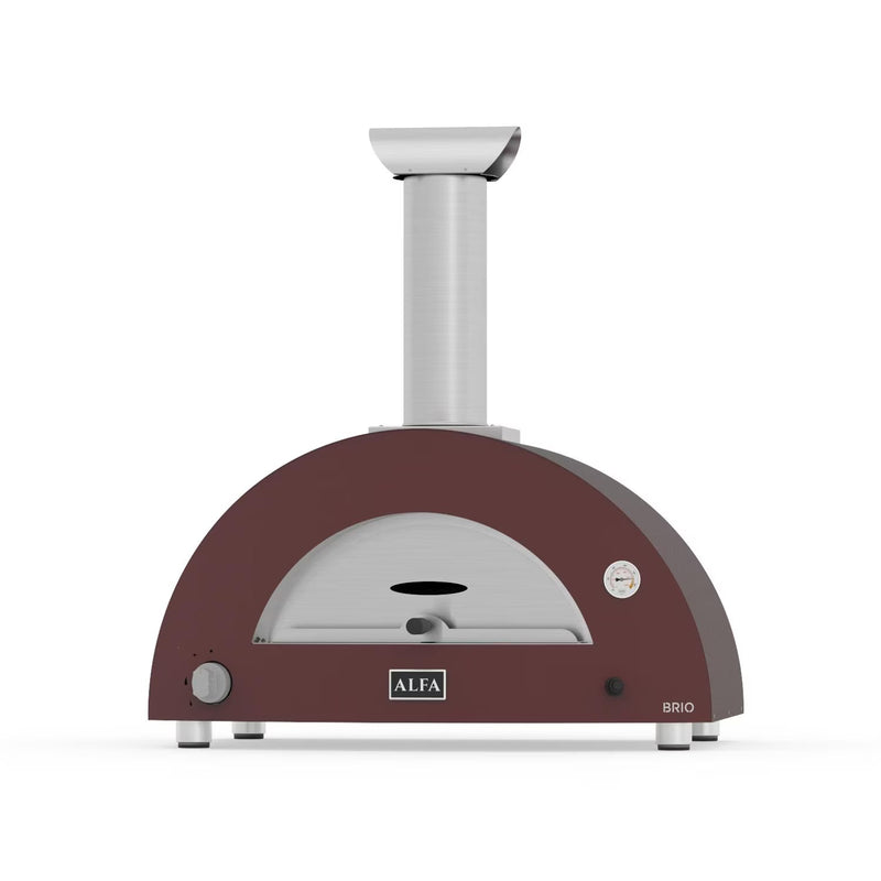 Load image into Gallery viewer, Alfa Brio 27-Inch Outdoor Countertop Propane Gas Pizza Oven - Antique Red
