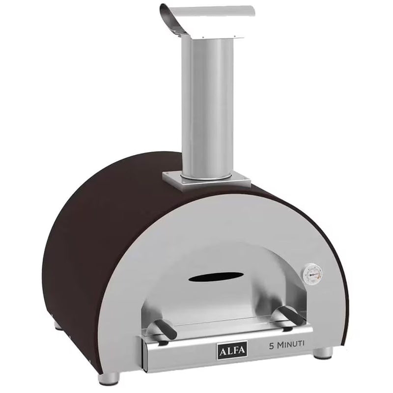 Load image into Gallery viewer, Alfa 5 Minuti 23-Inch Outdoor Countertop Wood-Fired Pizza Oven - Copper
