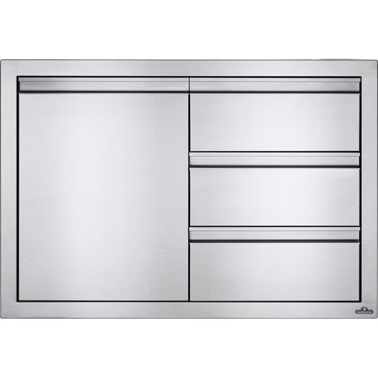 Napoleon 36-Inch Stainless Steel Single Door and Double Drawer - BI-3624-1D2DR