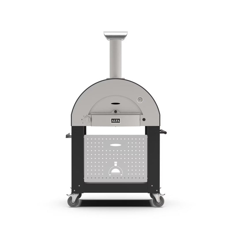 Load image into Gallery viewer, Alfa Classico 2 Pizze Propane Pizza Oven W/ Natural Gas Conversion Kit and Oven Base - Ardesia Grey
