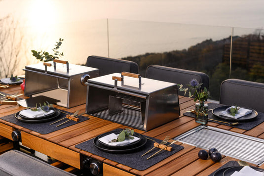 Festavolo Thermo-Ash Cutlery Rest on a dining table