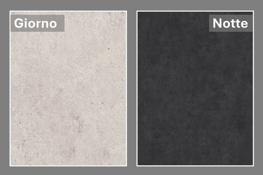 Festavolo FORTE dining grill table color options: Giorno and Notte