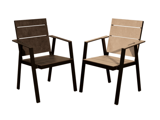 Festavolo FORTE HPL patio chairs in Giorno and Notte finishes