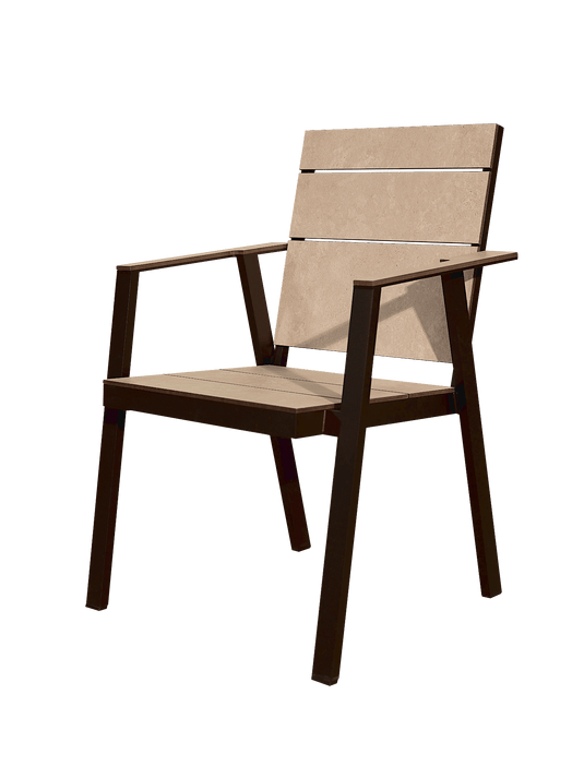 Festavolo FORTE HPL patio chair in Giorno finish