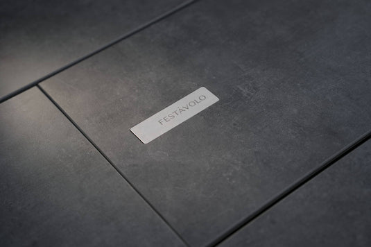 Festavolo FORTE dining grill table Notte finish detail