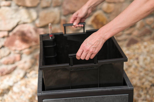 Festavolo FORTE planter box removable insert with retractable handles