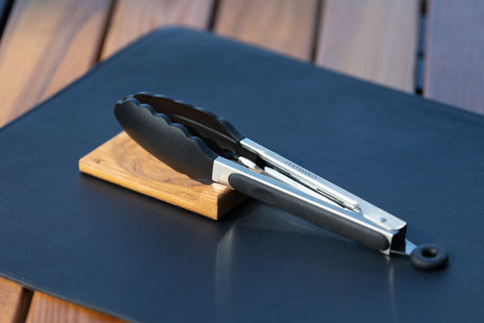 Festavolo Grill Tongs with Thermo-Ash Wooden Rest