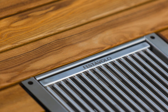 Festavolo Stainless Steel Grill Grate smooth stainless steel surface