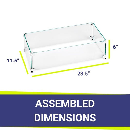 18" x 6" Rectangular Drop-In Pan with Match Light Kit - Propane Bundle