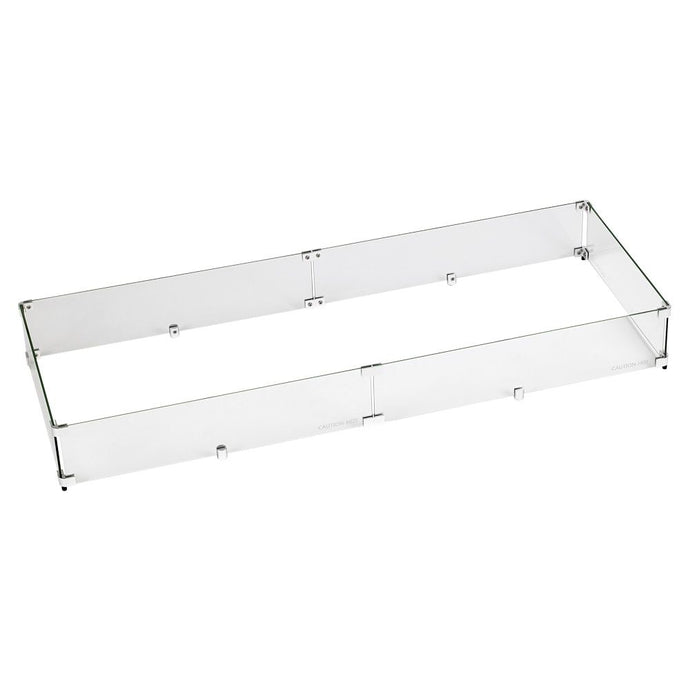 Rectangular Glass Flame Guard for 48