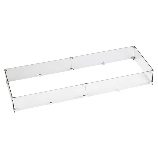 Rectangular Glass Flame Guard for 48