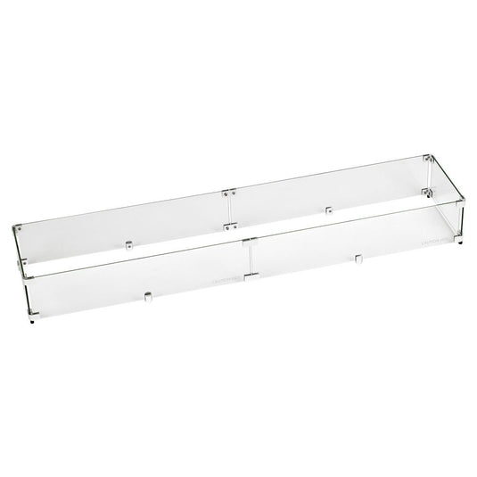 Linear Glass Flame Guard for 48" x 6" Linear Drop-In Fire Pit Pan