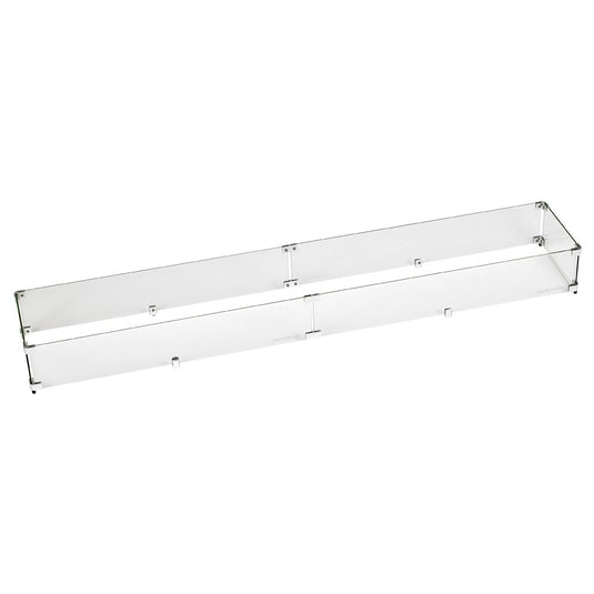 Linear Glass Flame Guard for 60" x 6" Linear Drop-In Fire Pit Pan