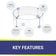 Load image into Gallery viewer, Round Glass Flame Guard for 19" Round Drop-In Fire Pit Pan
