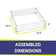 Load image into Gallery viewer, Square Glass Flame Guard for 18" Square Drop-In Fire Pit Pan
