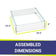 Load image into Gallery viewer, Square Glass Flame Guard for 24" Square Drop-In Fire Pit Pan
