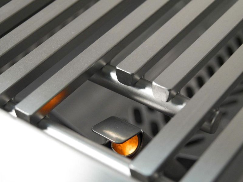 Load image into Gallery viewer, Fire Magic Choice C430s 24 inch gas grill on in ground post with timer stainless steel outdoor grill
